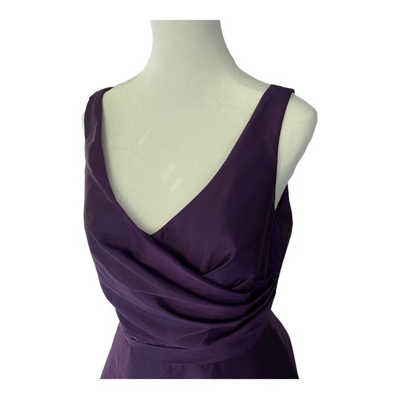 Alfred Sung Dress D624 Size 14 Majestic Purple Pocket Prom Cocktail Party Dress - Picture 4 of 13